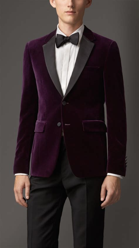 burberry mens velvet blazer|burberry winter coats for men.